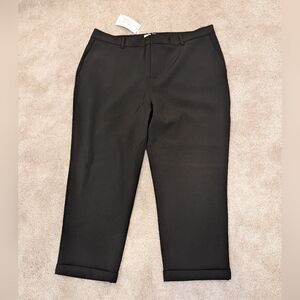 WOMENS FYZIONA CROP PROFESSIONAL SLACK BLACK XL